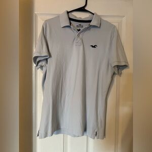 Light blue Hollister polo shirt large #poloshirt #hollister #polo